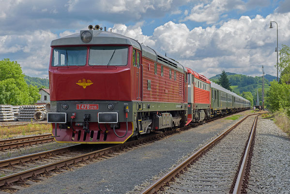 Die zwei Bardotkas hatten in Ceska Kamenice Aufenthalt bis zum späten Nachmittag, 18.06.16