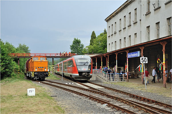 Sie mussten Platz machen für die Regionalbahn nach Sebnitz.