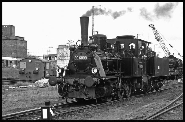 89 6009 beim Dresdner Dampfloktreffen 1996, Foto: Jürgen Vogel