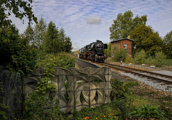 Rangierarbeiten am ehemaligen Stw. 2 in Neustadt / Sachsen, 23.09.2012.