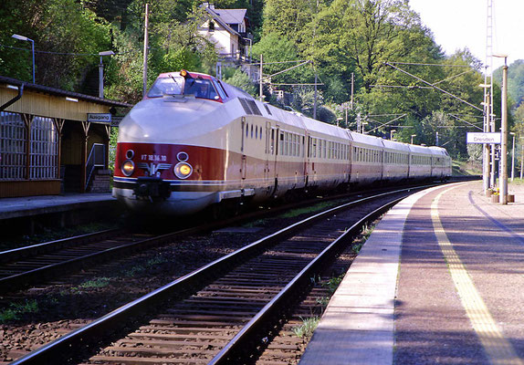 VT 18.16 Dresden-Bad Schandau. Dresdner Dampfloktreffen 1996, Foto: Jürgen Vogel