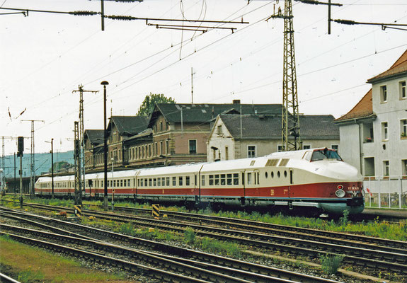 Dieseltriebzug VT 18.16 in Bad Schandau.