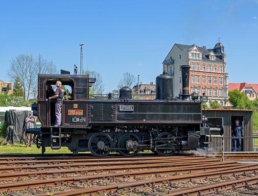 310 0134 an der Schwenkscheibe. 07.05.16