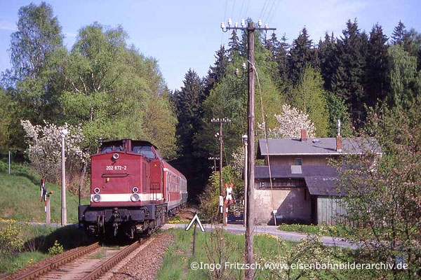 202 672 Bad Schandau-Bautzen bei Sebnitz. 05.05.1999 Foto: Ingo Fritzsch