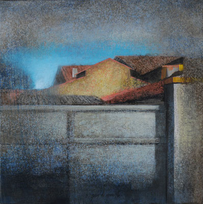 Le bleu murmure - 40x40 cm - Acrylique sur toile