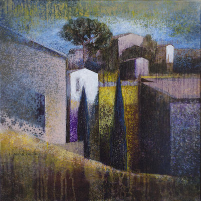 Nocturne Italien - 40x40 cm - Acrylique sur toile