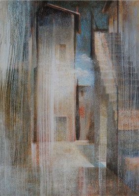 Sens organisés - 92x65 cm - Acrylique sur toile