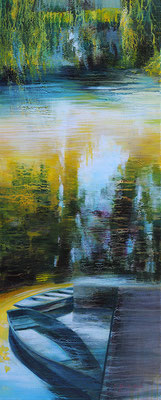 Traversée - 100x40 cm - Acrylique sur toile