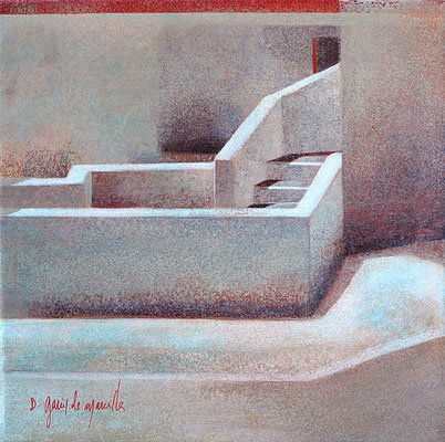 Passage de clarté - 30x30 cm - Acrylique sur toile