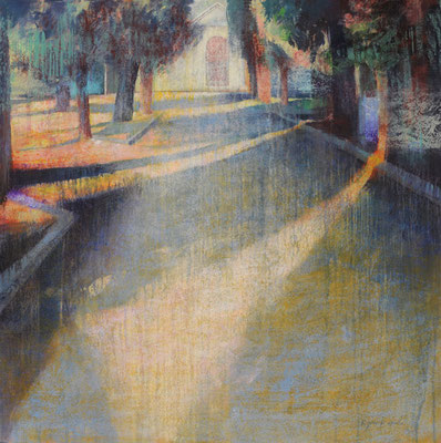 Chemin - 70x70 cm - Acrylique sur toile