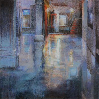 Acqua alta, Venise - 70x70 cm - Acrylique sur toile