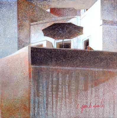 Abri de lumière - 30x30 cm - Acrylique sur toile