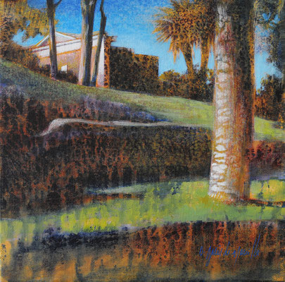 Automne orange - 30x30 cm - Acrylique sur toile