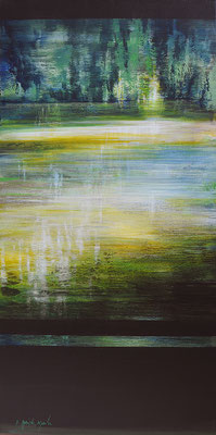 Vers la lumière - 100x50 cm - Acrylique sur toile