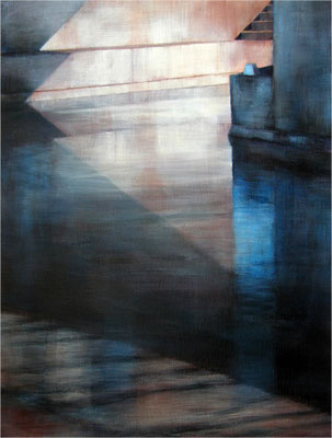 L'écluse - 61x46 cm - Acrylique sur toile
