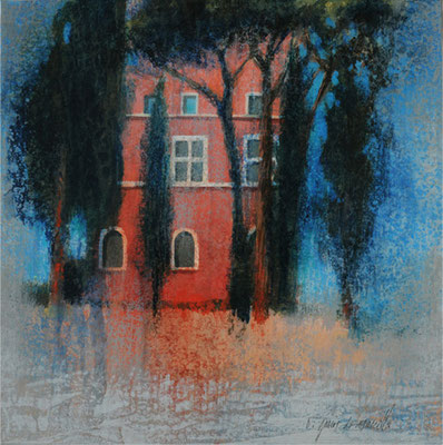Souvenir d'Italie - 30x30 cm - Acrylique sur toile