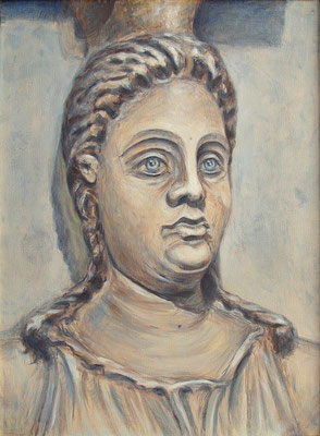 "Caryatid", 40 x 30 cm, oil on canvas, 2011