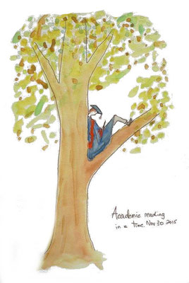 Academic reading in a tree Nov 30 2015