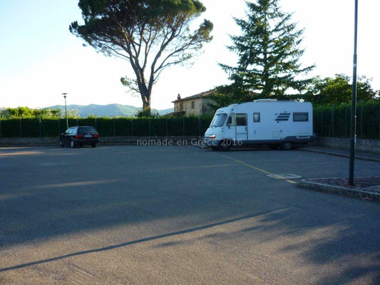 Anghiari, aire de camping-cars