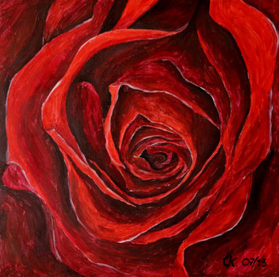 Mutters Rose - Acryl 50x50 (2013)