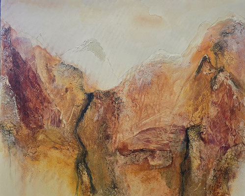 Mountains, 120 x 100 XL, Mischtechnik