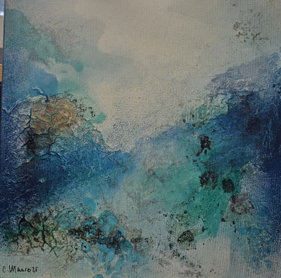 al lago 2, 40 x 40 XL, Mischtechnik 
