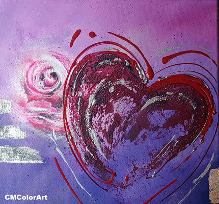 Heart for you, 30 x 30, Privatbesitz