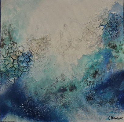 al lago 1, 40 x 40 XL, Mischtechnik 