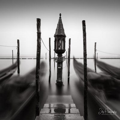 Venedig / Venezia, Piazza San Marco, Gondeln, Italien, Langzeitbelichtung, 2017, © Silly Photography