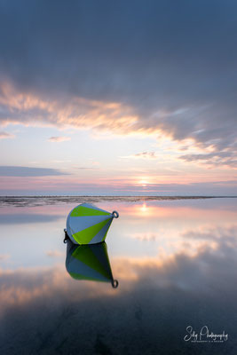 Sankt Peter-Ording / St. Peter Böhl, Nordsee, Boje, Langzeitbelichtung, 2022, © Silly Photography
