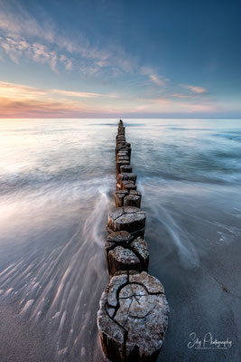 Darß / Zingst, Ostsee, Buhnen, Langzeitbelichtung, 2019, © Silly Photography 