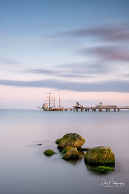 Grömitz, Ostsee, Seebrücke, Sonnenuntergang, Langzeitbelichtung, 2022, © Silly Photography