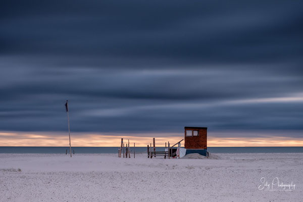 Amrum, Nordsee, Strandhütte, Langzeitbelichtung, 2021, © Silly Photography 