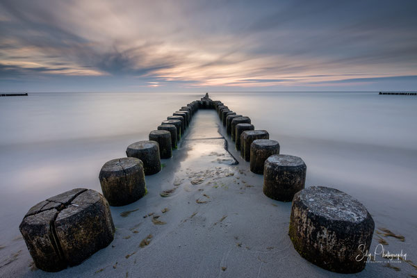 Darß / Ahrenshoop, Ostsee, Buhnen, Langzeitbelichtung, 2019, © Silly Photography 