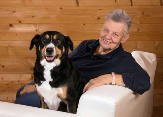 Portrait mit Hund