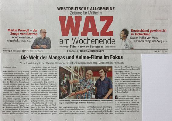 Westdeutsche Zeitung Pressebericht Martin und Ulrich Paashaus Fotografie