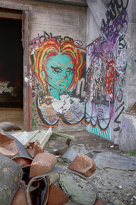 Lost Places Graffiti bei Muskator