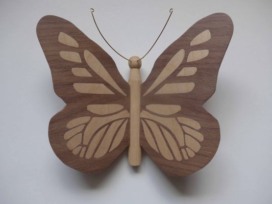 Papillon - modèle Monarque - marqueterie
