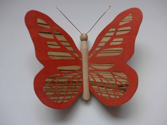 Papillon - modèle Monarque - marqueterie