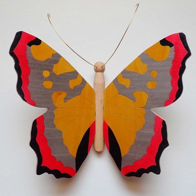 Papillon - modèle Petite tortue - marqueterie