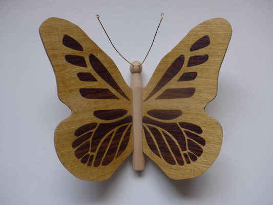 Papillon - modèle Monarque - marqueterie