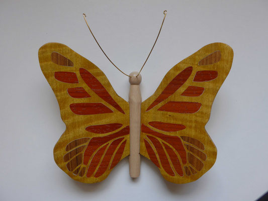 Papillon - modèle Monarque - marqueterie