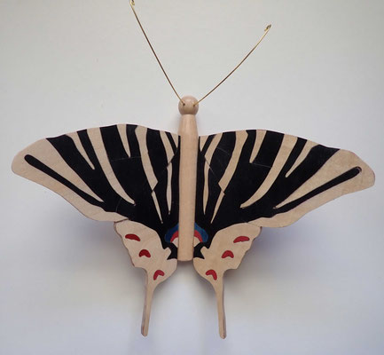 Papillon - modèle Flambé - marqueterie