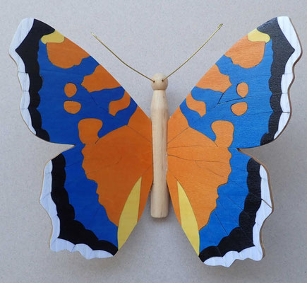 Papillon - modèle Petite tortue - marqueterie