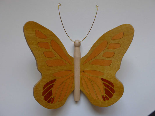 Papillon - modèle Monarque - marqueterie
