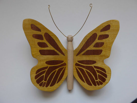 Papillon - modèle Monarque - marqueterie