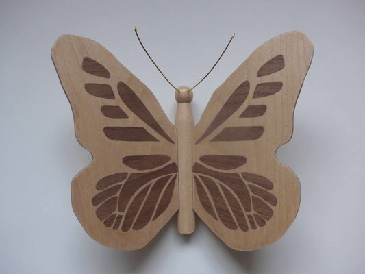 Papillon - modèle Monarque - marqueterie