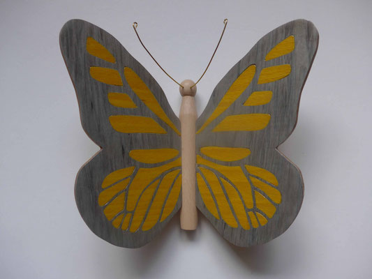 Papillon - modèle Monarque - marqueterie