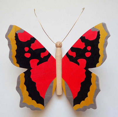 Papillon - modèlePetite tortue - marqueterie - Atelier Eclats de Bois - 38 isère