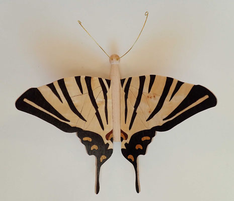 Papillon - modèle Flambé - marqueterie